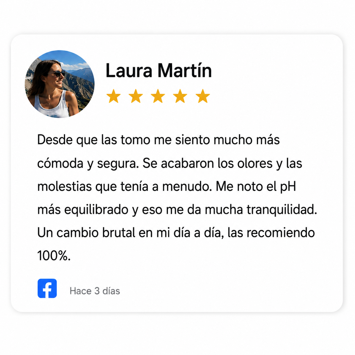 Opinión de clienta