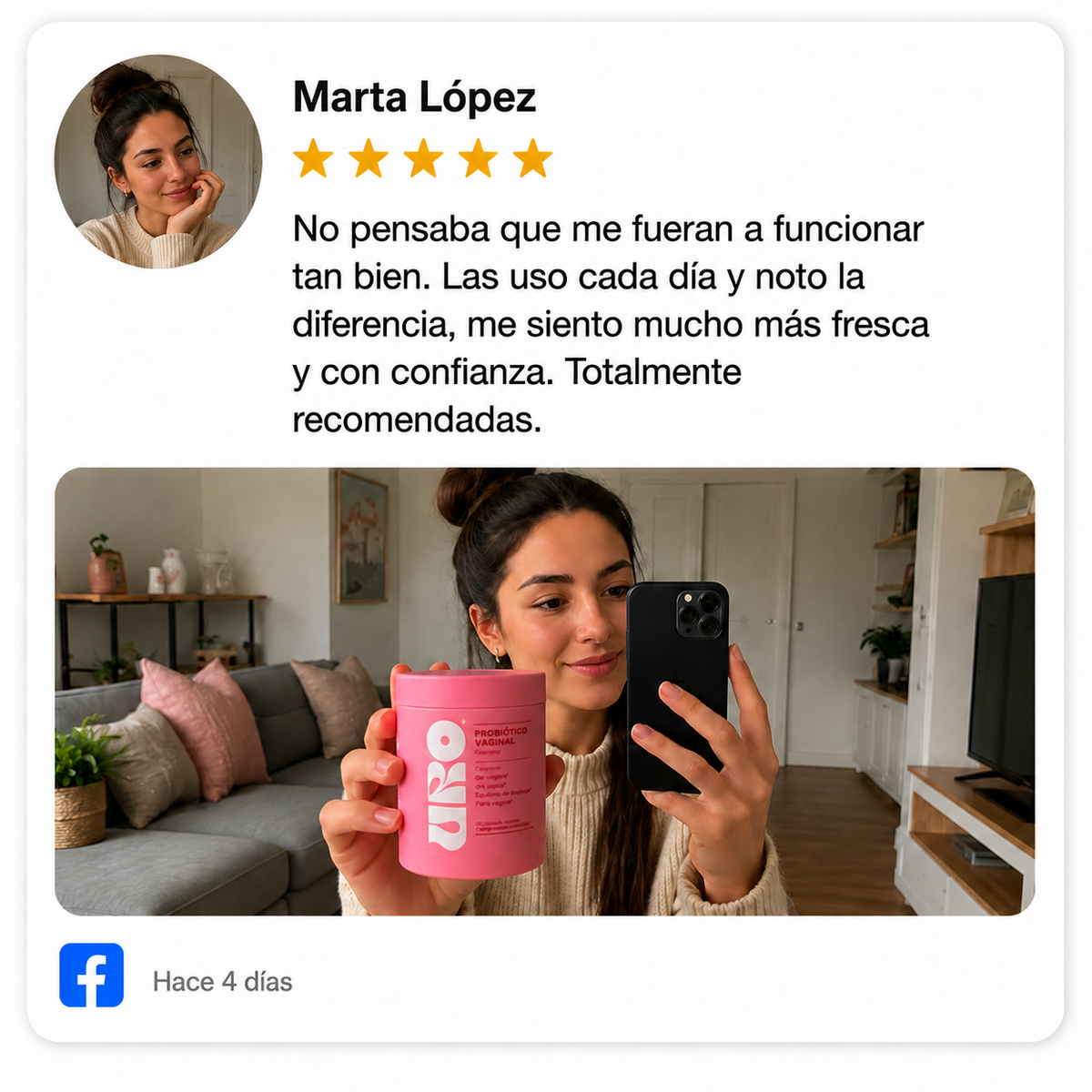 Opinión de clienta