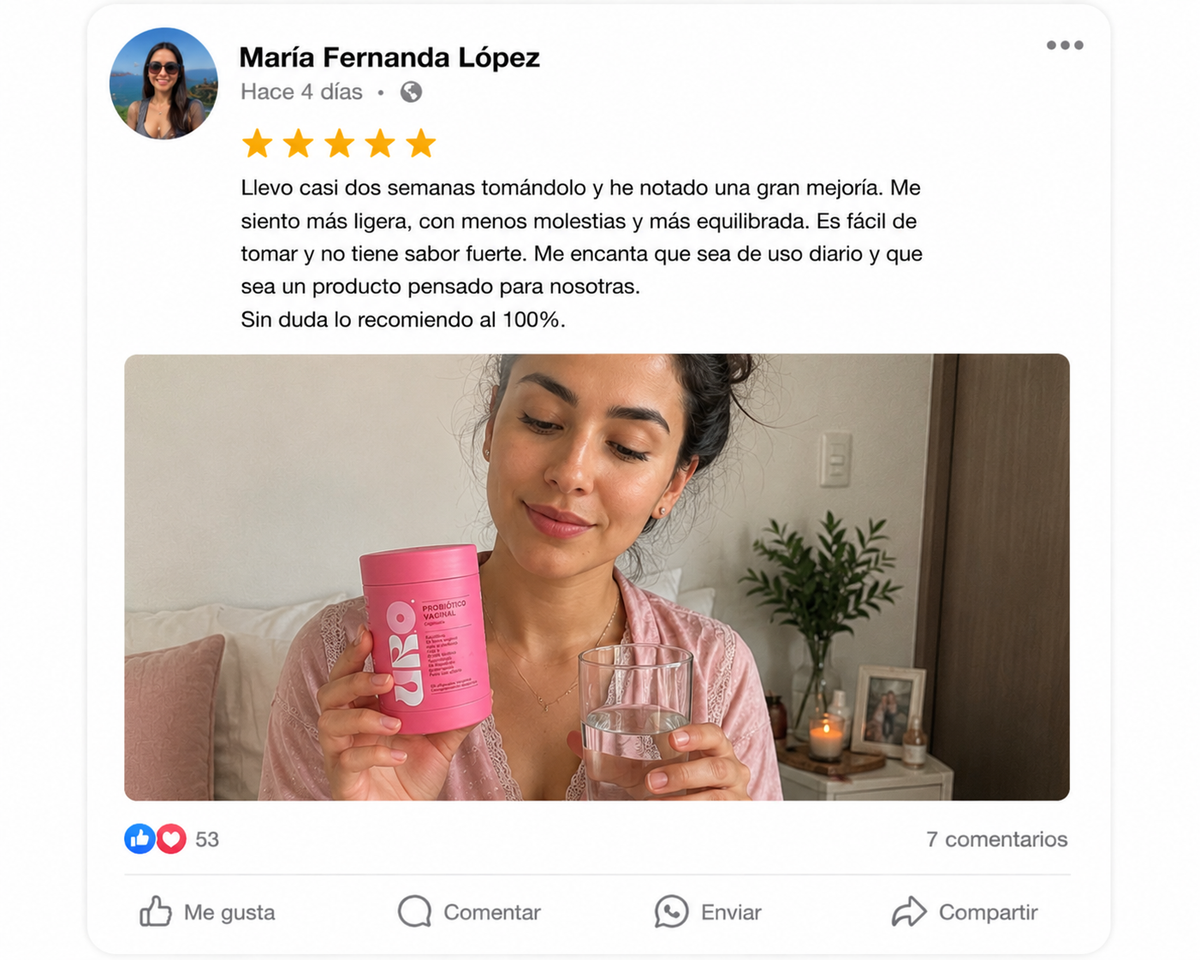 Opinión de clienta