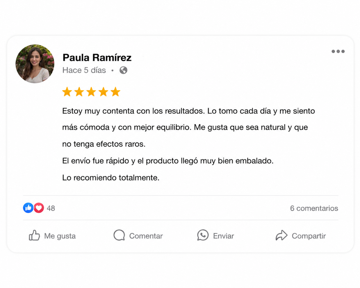 Opinión de clienta